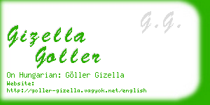 gizella goller business card