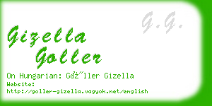 gizella goller business card